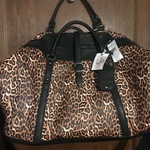 jessica simpson leopard luggage set